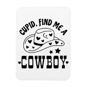 Magnet Flexible Cupid Me Trouve Un Cow-Boy Occidental