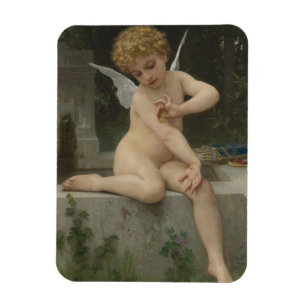 Magnet Flexible Cupidé avec papillon (par Bouguereau)