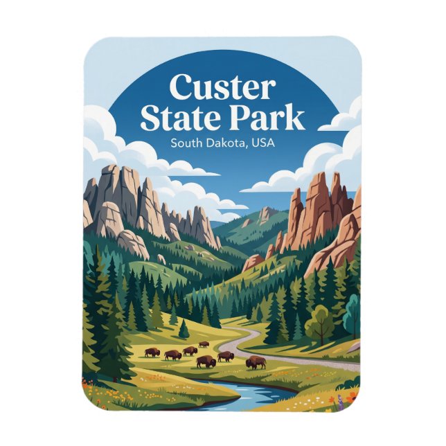 Magnet Flexible Custer State Park États-Unis (Vertical)