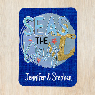 Magnet Flexible Customisé Blue Seas la porte de croisière de jour