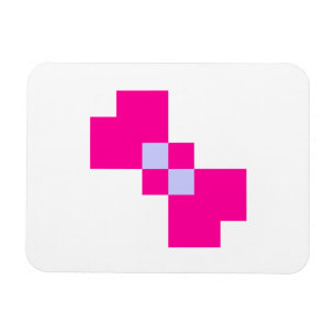 Magnet Flexible Cute 8 bits Pixel Bow