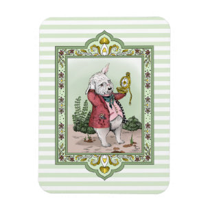 Magnet Flexible Cute Alice au pays des merveilles Art du lapin bla