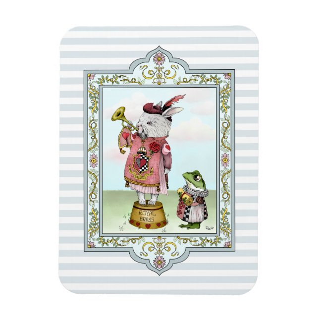 Magnet Flexible Cute Alice au pays des merveilles Lapin Blanc Art  (Vertical)