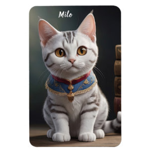 Magnet Flexible Cute chaton à air court américain avec grands yeux