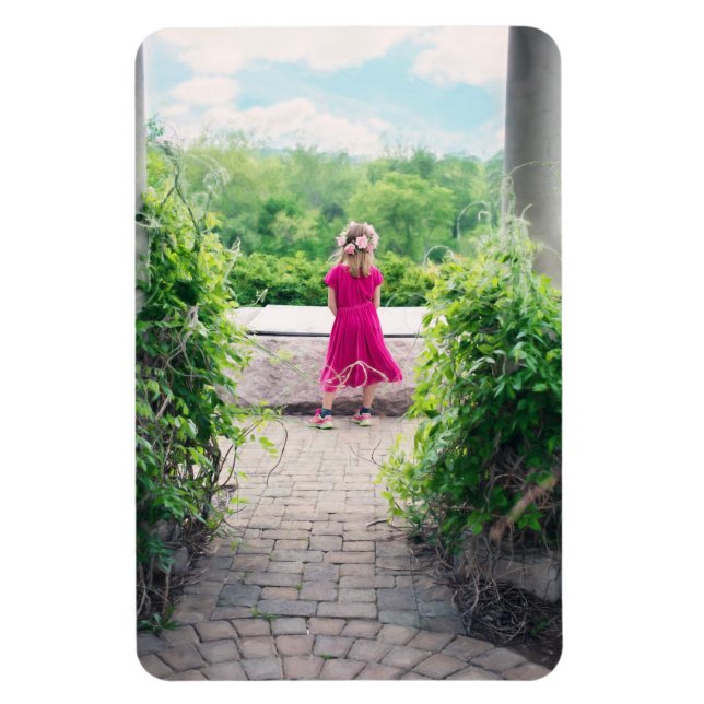 Magnet Flexible Cute Custom Personalized Child Photo Template (Vertical)