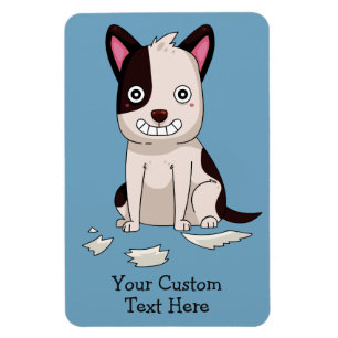 Magnet Flexible Cute & Funny Chien texte et aimant couleur personn