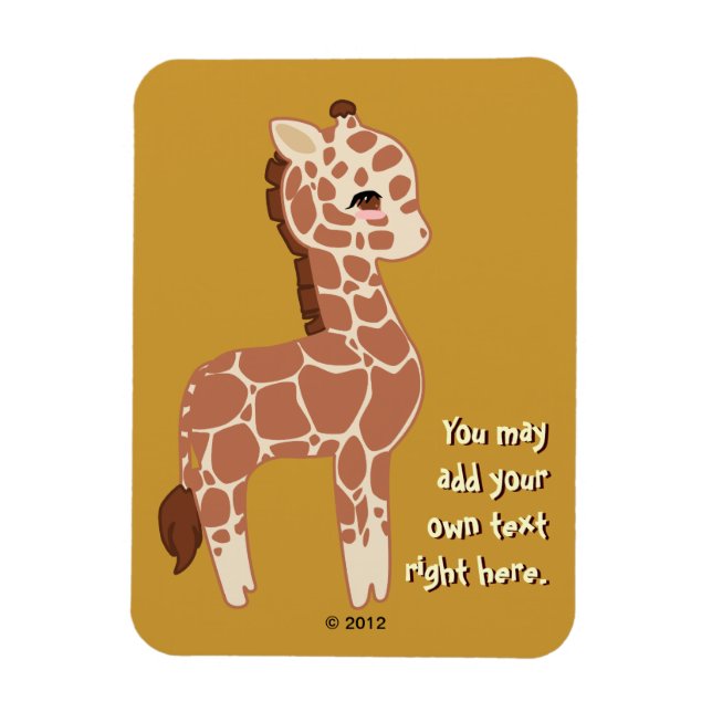 Magnet Flexible Cute Giraffe (Vertical)
