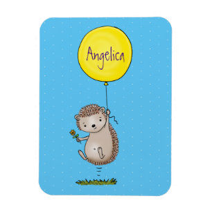 Magnet Flexible Cute hedgehog and balloon cartoon pattern