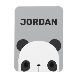 Magnet Flexible Cute petit ours Panda avec nom personnalisé