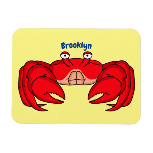 Magnet Flexible Cute red crab cartoon
