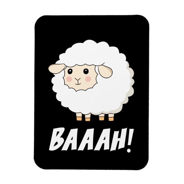 Magnet Flexible Cute Sheep Baah (Vertical)