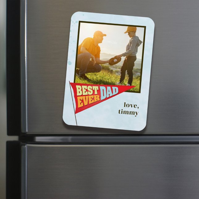 Magnet Flexible Cute simple Fête des pères Pennant meilleur jamais (Créateur téléchargé)