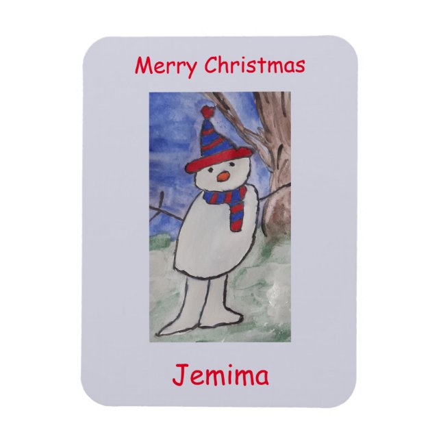 Magnet Flexible Cute Snowman flexible (Vertical)