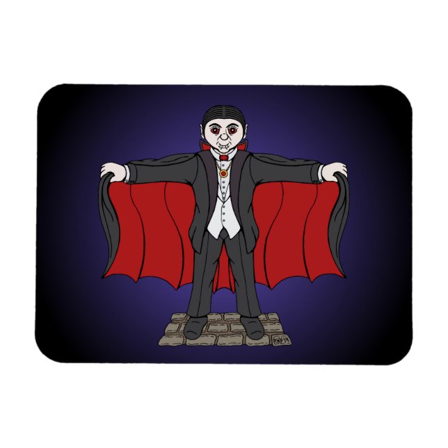 Magnet Flexible Cute Vampire/Dracula (Horizontal)