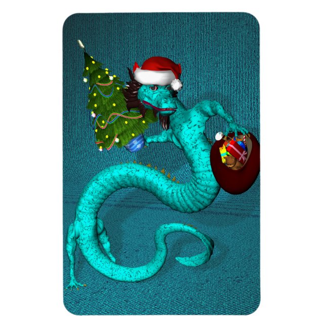 Magnet Flexible Cyan Dragon (Vertical)