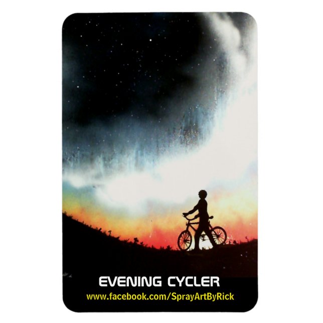 Magnet Flexible Cycleur du soir (Vertical)