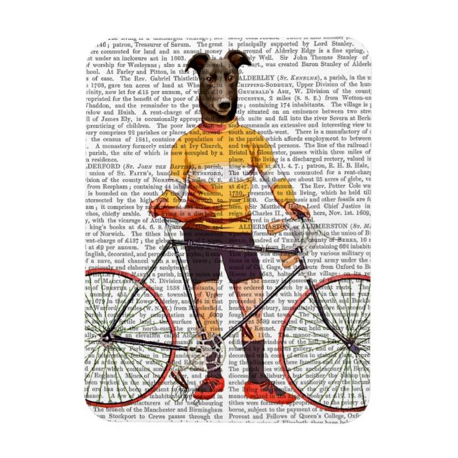 Magnet Flexible Cycliste Greyhound (Vertical)
