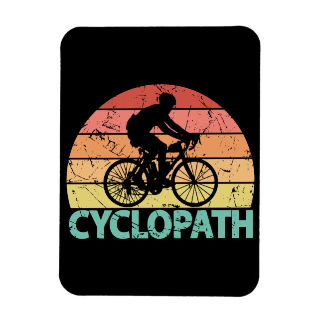 Magnet Flexible Cyclopath drôle Cyclisme (Vertical)