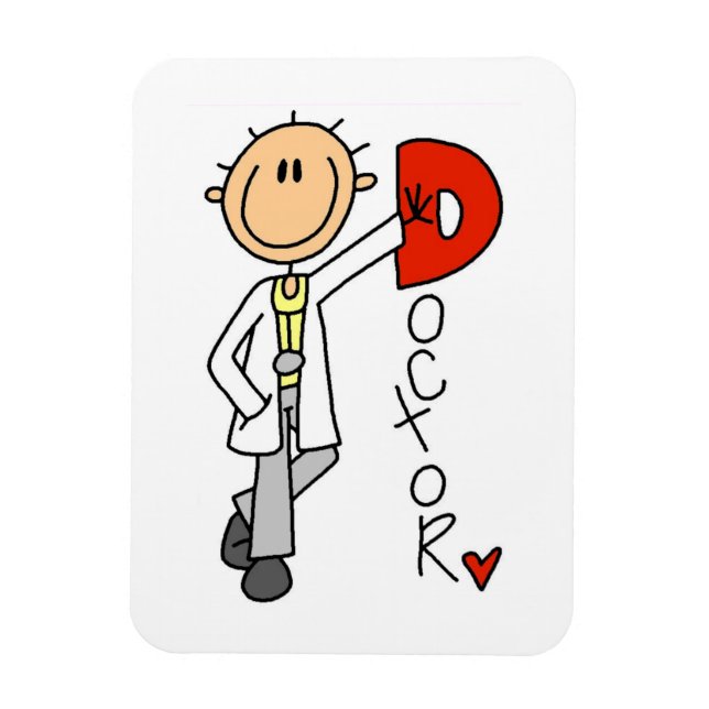 Magnet Flexible D est pour docteur (Vertical)
