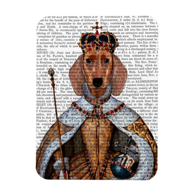 Magnet Flexible Dachshund Queen 2 (Vertical)
