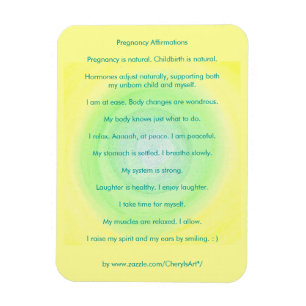 Magnet flexible d'affirmations de grossesse
