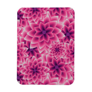 Magnet Flexible Dahlia coloré de pourpre de motif d'été