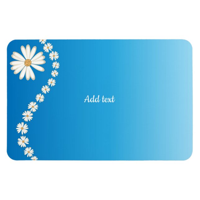 Magnet Flexible Daisy Design Modèle Aimant photo flexible (Horizontal)