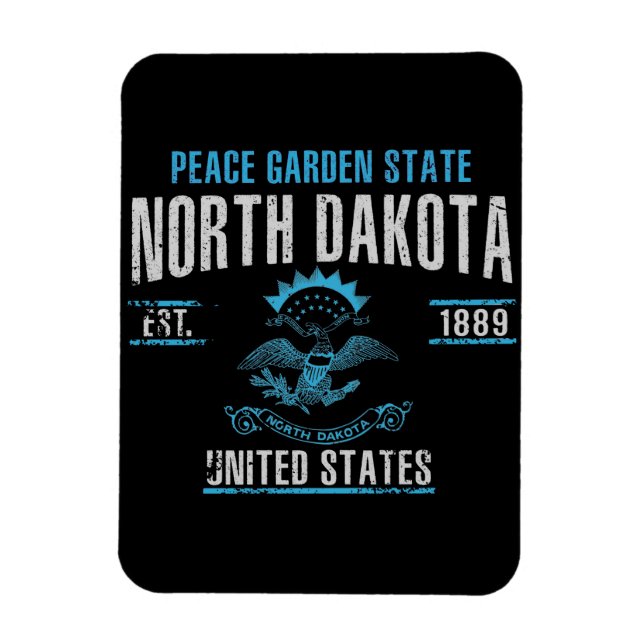 Magnet Flexible Dakota du Nord (Vertical)