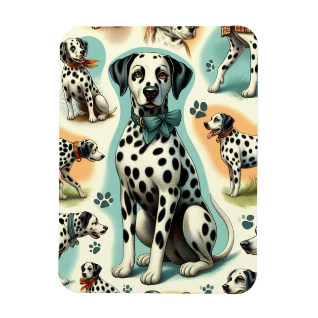 Magnet Flexible Dalmatie mignonne (Vertical)