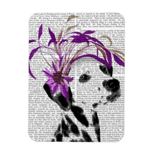 Magnet Flexible Dalmatien Avec Fascinateur Violet