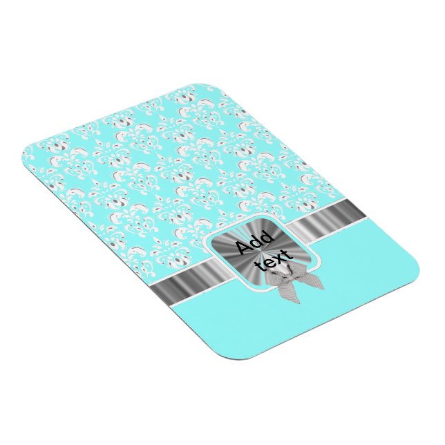Magnet Flexible damas blanc sur n'importe quelle couleur (Côté Droit)