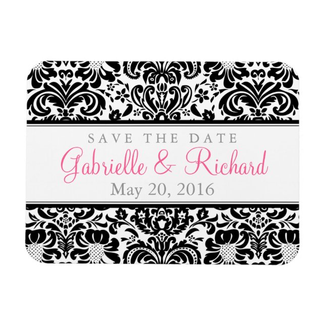 Magnet Flexible Damas Enregistrer l'aimant de date (Horizontal)