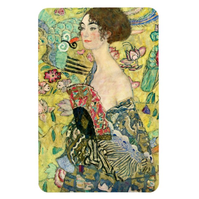 Magnet Flexible Dame avec ventilateur - Gustav Klimt (Vertical)