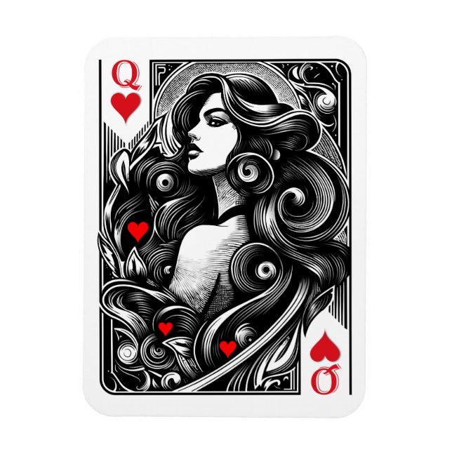 Magnet Flexible Dame de cœur à vous l'honneur  (Vertical)