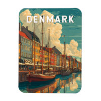 Danemark Illustration Voyage Art Vintage