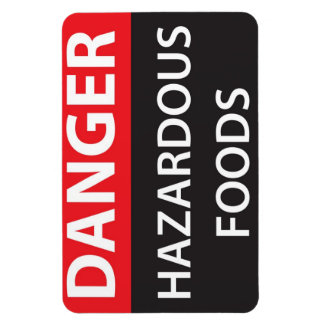 Magnet Flexible Danger Aliments dangereux