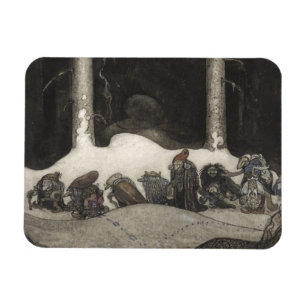 Magnet Flexible Dans la nuit de Noël 1913 par John Bauer