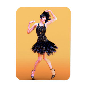 Magnet Flexible Danse Flapper Vintage