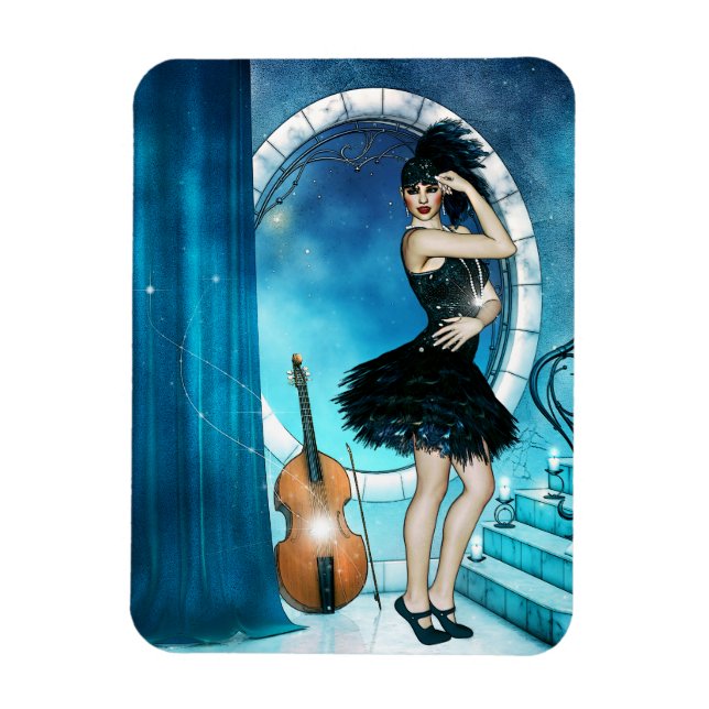Magnet Flexible Danseur de jazz (Vertical)
