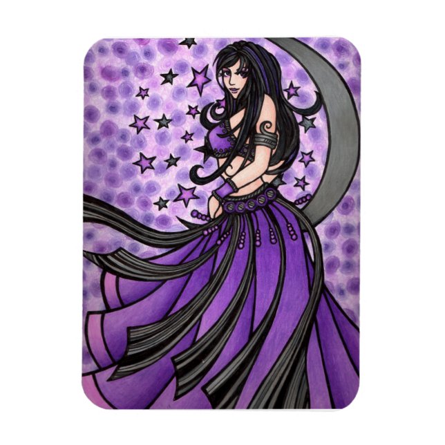 Magnet Flexible Danseur du ventre Violet Moon (Vertical)
