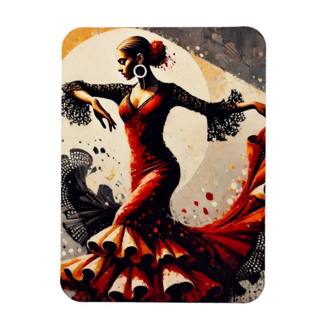 Magnet Flexible Danseur flamenco (Vertical)