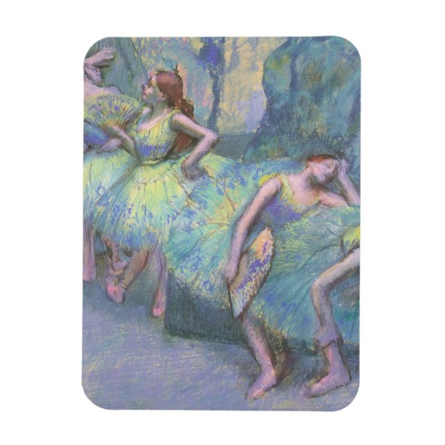 Magnet Flexible Danseuses de ballet dans les coulisses d'Edgar Deg (Vertical)