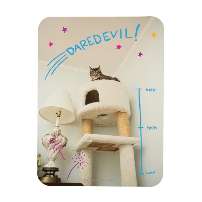 Magnet Flexible Daredevil Cat (Vertical)