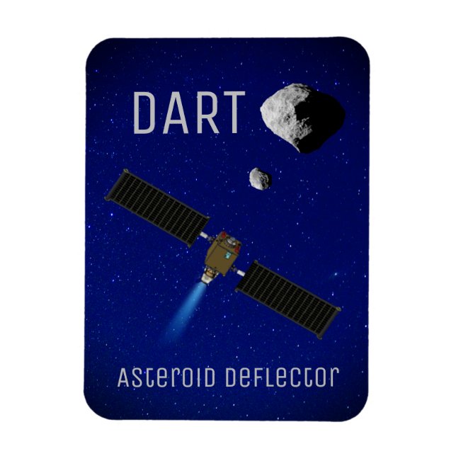 Magnet Flexible DART Astéroïde Déflecteur Spacecraft (Vertical)