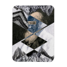 Darwin Était un géologue Aimant photo flexible