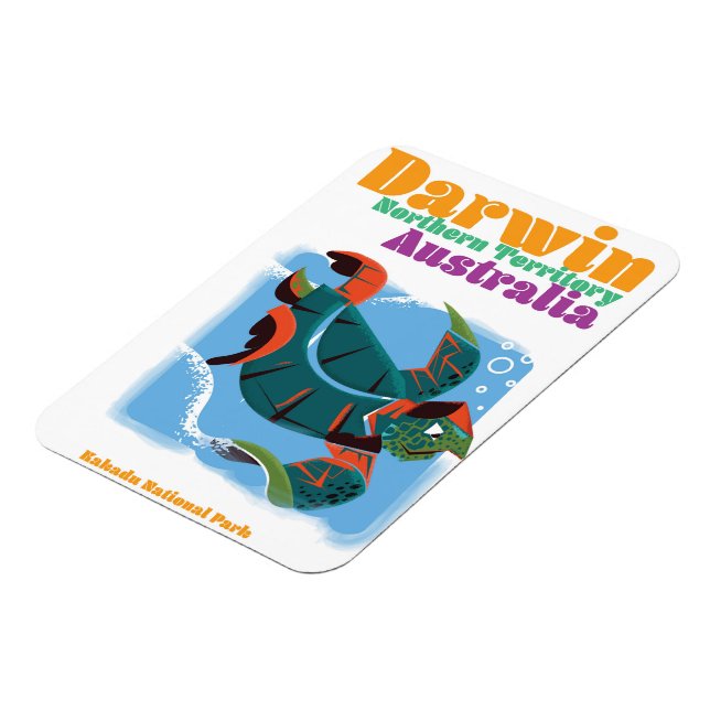 Magnet Flexible Darwin, Territoire du Nord Australie affiche de vo (Côté Gauche)