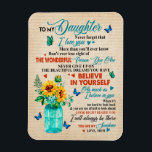Magnet Flexible Daughter Gifts | Letter To My Daughter From Mom<br><div class="desc">Daughter Gifts | To My Daughter Never Forget That I Love You Love From Mom</div>