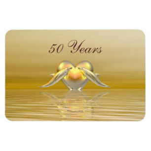 Magnet Flexible Dauphins et Coeur du Golden Anniversaire