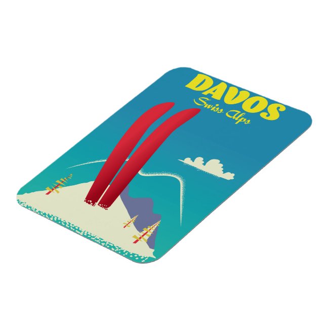 Magnet Flexible Davos Alpes suisses (Côté Gauche)