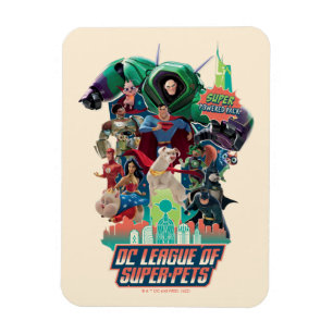 Magnet Flexible DC League of Super-Pets à la bataille pour Metrop